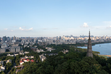 Naklejka premium city skyline in hangzhou china