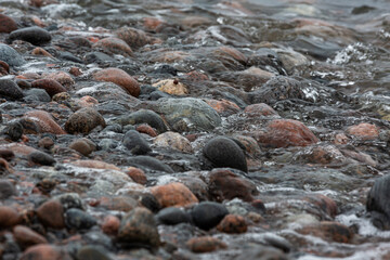 A rocky beach on the shores of the Baltic Sea