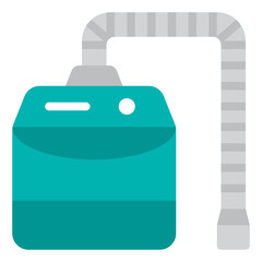 smoke evacuator flat icon