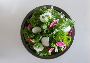 salad with eggs