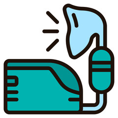 nebulizer filled outline icon