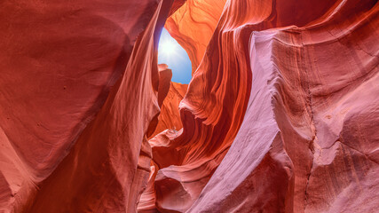 The Antelope Canyon, Page, Arizona, USA.