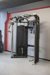 Exercise machine for different muscle groups in the gym