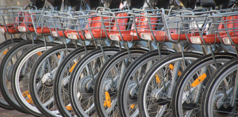 vélos à louer dans une grande ville européeene