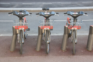 vélos à louer dans une grande ville européeene