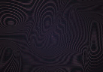 Abstract 3D pink wavy lines art pattern on dark blue background