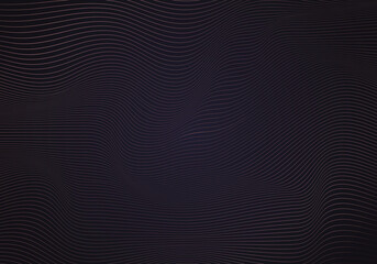 Abstract 3D pink wavy lines art pattern on dark blue background