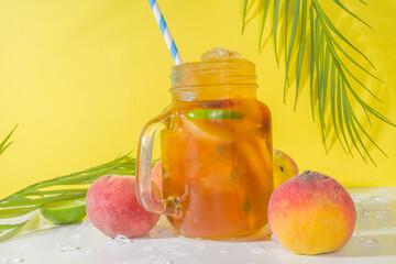 Iced peach tea