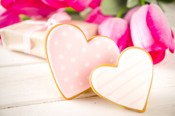 Spring and Valentine Day background