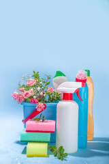 Spring cleaning background