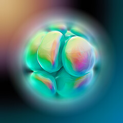 3d render of a soap bubble