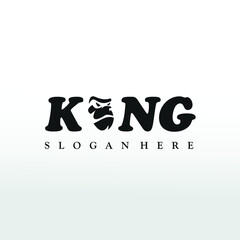 king kong modern logo design idea