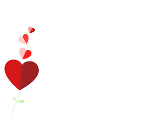 Valentines day banner perfect for web and social media. Valentines day background.