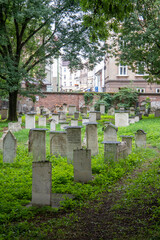 Naklejka premium Graves at jewish cemetery