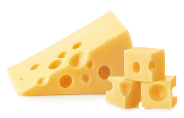 Cheese, isolated on white background