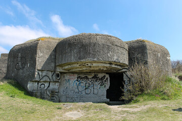 graffiti in a bunker