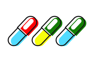 pharmacist drug capsule background, suitable for background, t-shirt design, icon. 