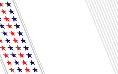 American flag symbols patriotic background frame border corner with empty space for your text.	
