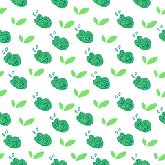 Vector abstract floral seamless pattern