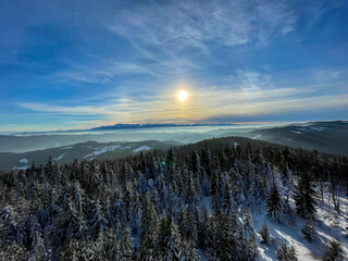 Tatra mountains - Polad - view from watchtower - Gorce 1108 m.a.s.l - Gorce
