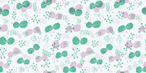 Butterfly illustration background. Seamless pattern. Vector. 蝶のイラストパターン