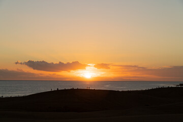 Sunset in the south of Gran Canaria