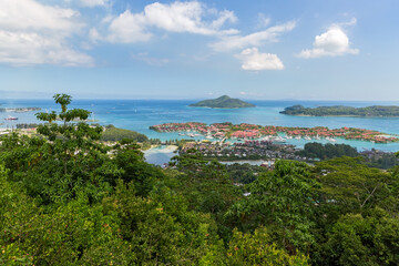Fototapeta na wymiar Seychelles, top view