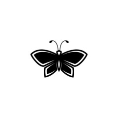 butterfly logo, simple, elegant, abstract