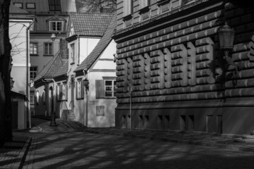 Riga in black and white
