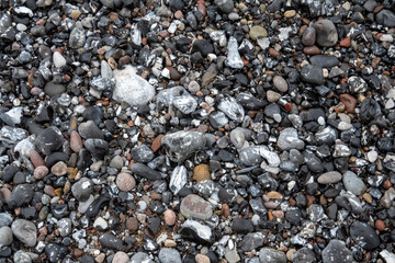 Kiesel am Meer, Closeup, Insel Rügen