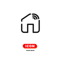 Smart Home icon vector isolated on white background