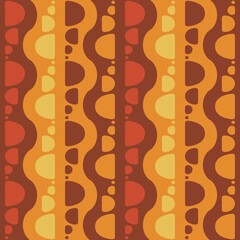 Rounded abstract seamless pattern - accent for any surfaces.