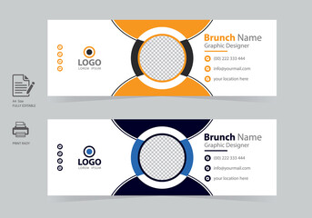 Corporate Professional Creative Modern Email Signature Design Template