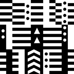 Rectangles, circles, triangles, chevrons, figures seamless pattern. Geometrical print. Modern wallpaper. Contemporary ornament. Geometric backdrop. Digital paper, textile print, abstract background.