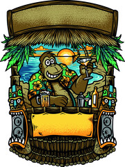 gorilla tiki beach bar
