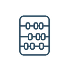 Abacus icon in filled, thin line, outline and stroke style. Vector illustration of two colored and black abacus vector icons designs can be used for mobile