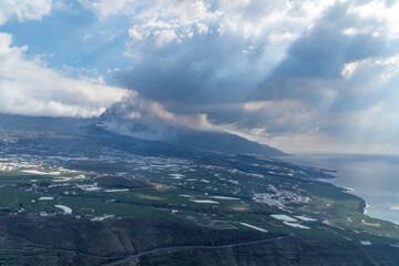 Area of El Paso in La Palma mostly affected by the volcano in December 2021