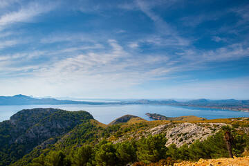 Fototapeta na wymiar Landscape at the sea in Mallorca, Spain