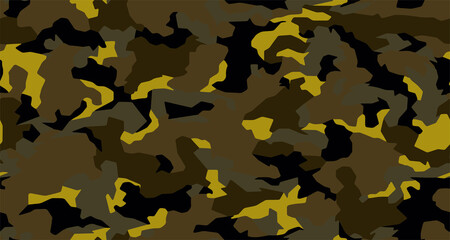 Full seamless camouflage texture skin pattern vector for military textile. Usable for Jacket Pants Shirt and Shorts. Dirty army camo masking design for hunting fabric print and wallpaper.