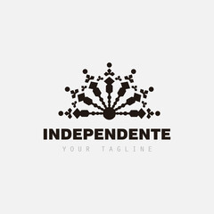 Obraz na płótnie Canvas independent abstract pattern illustration logo design