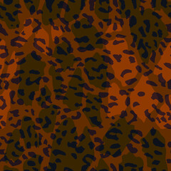 Full seamless leopard cheetah texture animal skin pattern vector. Khaki Green Design for textile fabric printing. Suitable for fashion use.