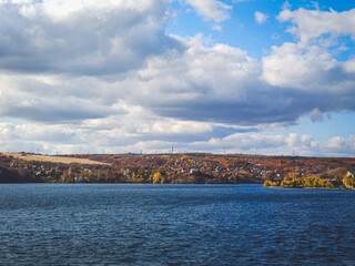 panorama of the town country