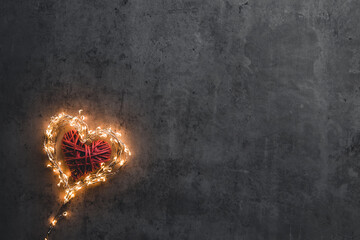 A sparkling heart. Valentine's Day. - 479219342