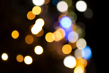 the golden bokeh abstract  background