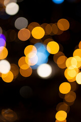 the golden bokeh abstract  background