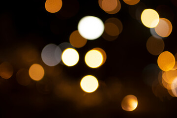 the golden bokeh abstract  background