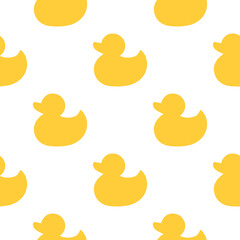 geometric seamless pattern of abstract ducks for decoration and design