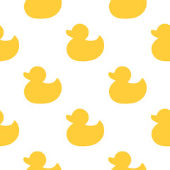 geometric seamless pattern of abstract ducks for decoration and design