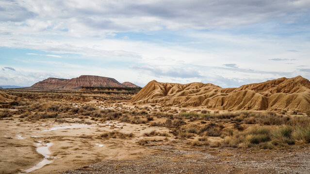 The Bardenas Reales is a semi-desert natural region, or badlands, of some 42,000 hectares in southeast Navarre.