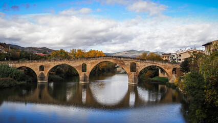 Fototapeta na wymiar Puente la Reina is a town and municipality located in the autonomous community of Navarre, in northern Spain.